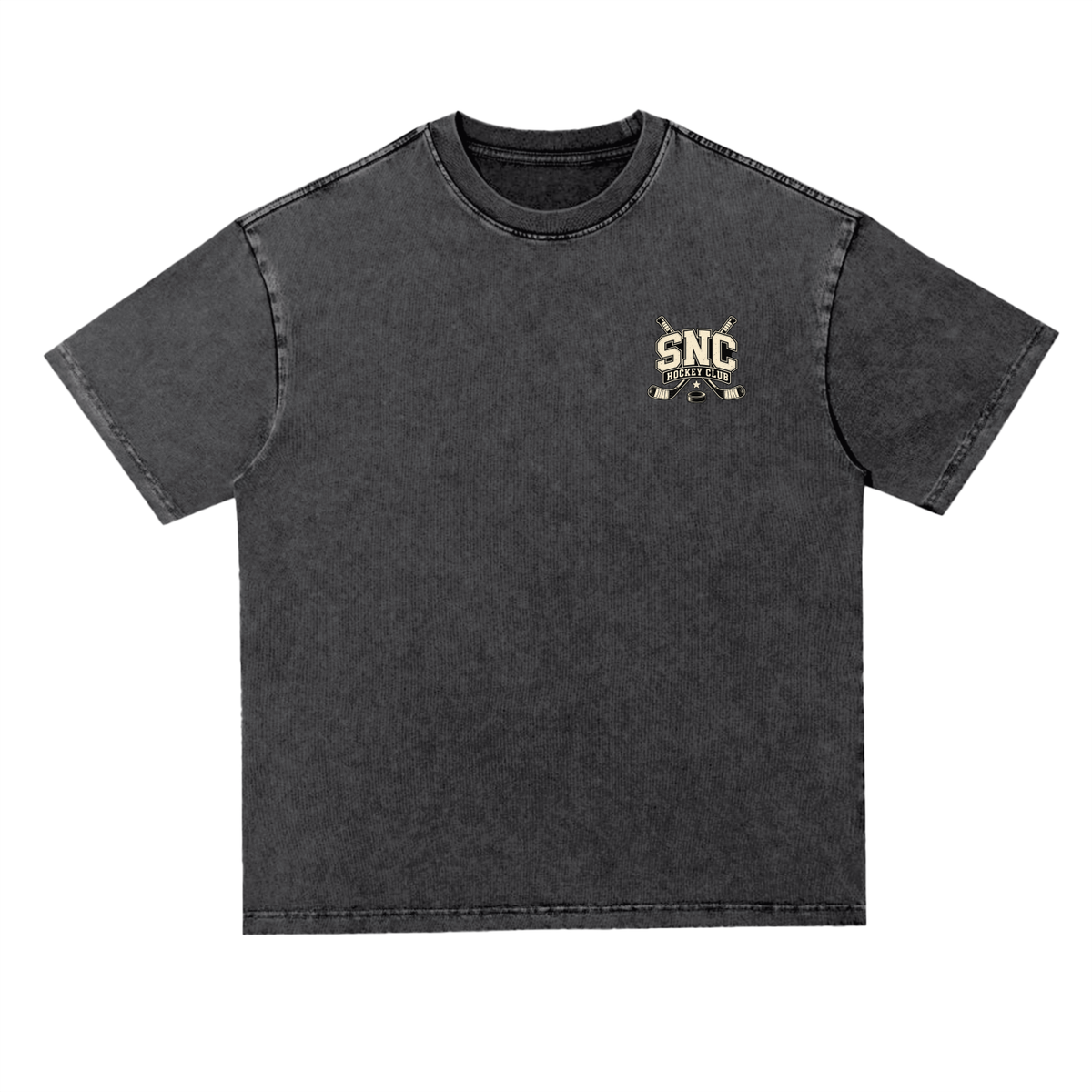 SNC Women’s Snow-Washed Heavyweight Oversized Tee — Black