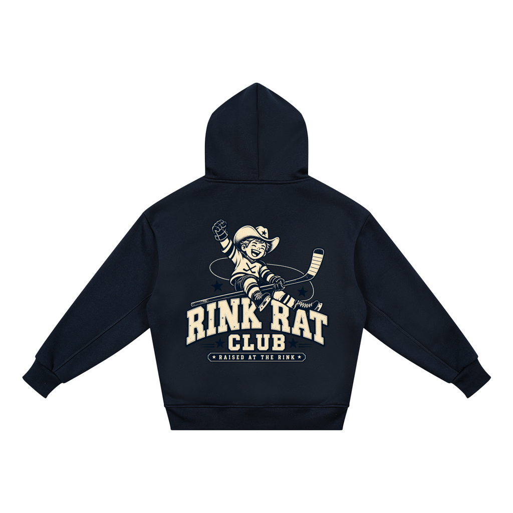 Rink Rat Club Kids Hoodie — Navy