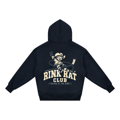 Rink Rat Club Kids Hoodie — Navy