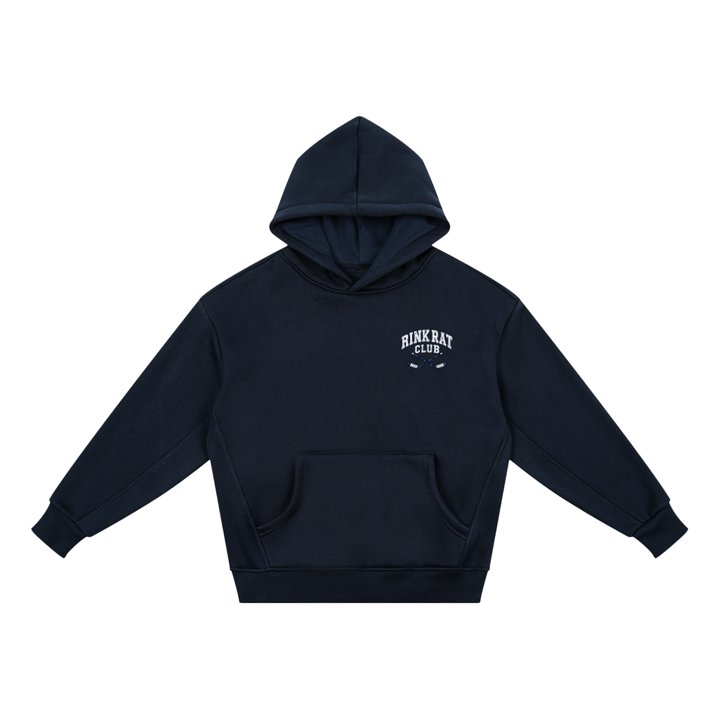 Rink Rat Club Kids Hoodie — Navy
