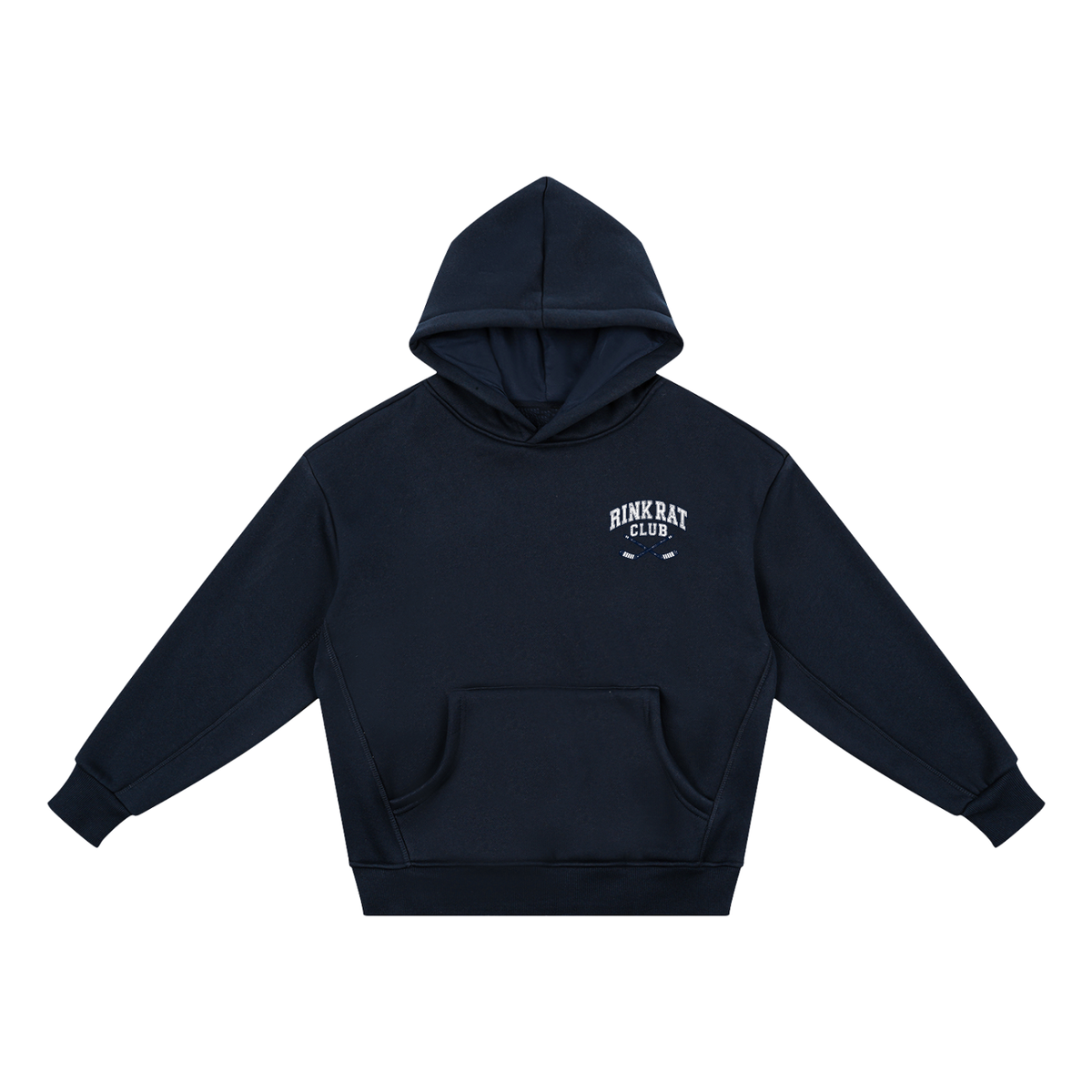 Rink Rat Club Kids Hoodie — Navy
