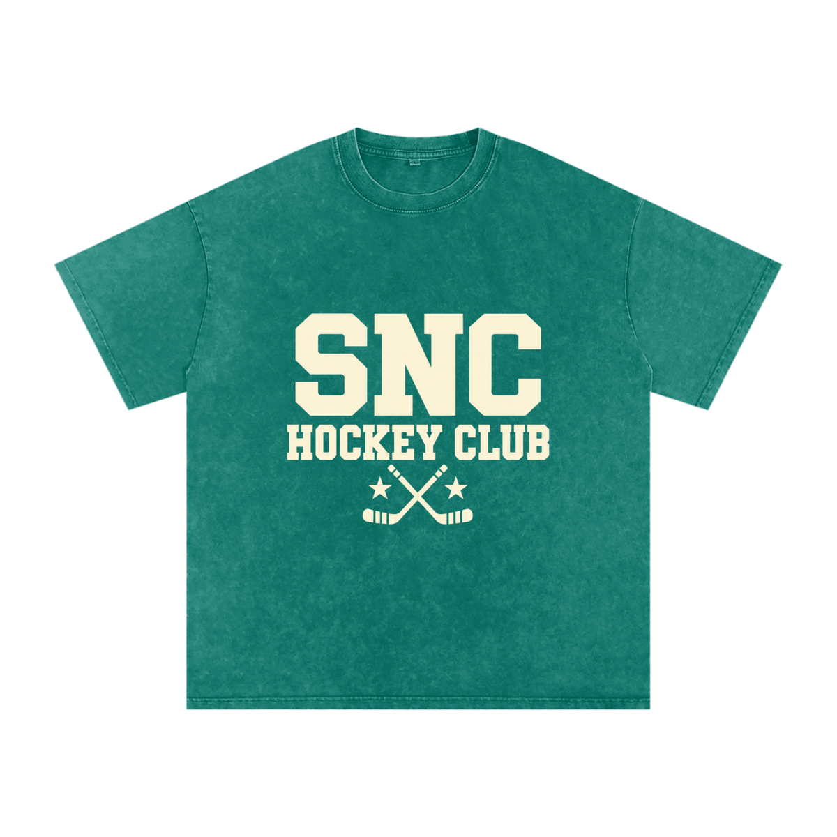 SNC Snow-Washed Youth Oversized Tee — Dark Green