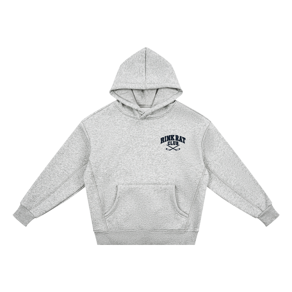Rink Rat Club Kids Hoodie — Heather Grey
