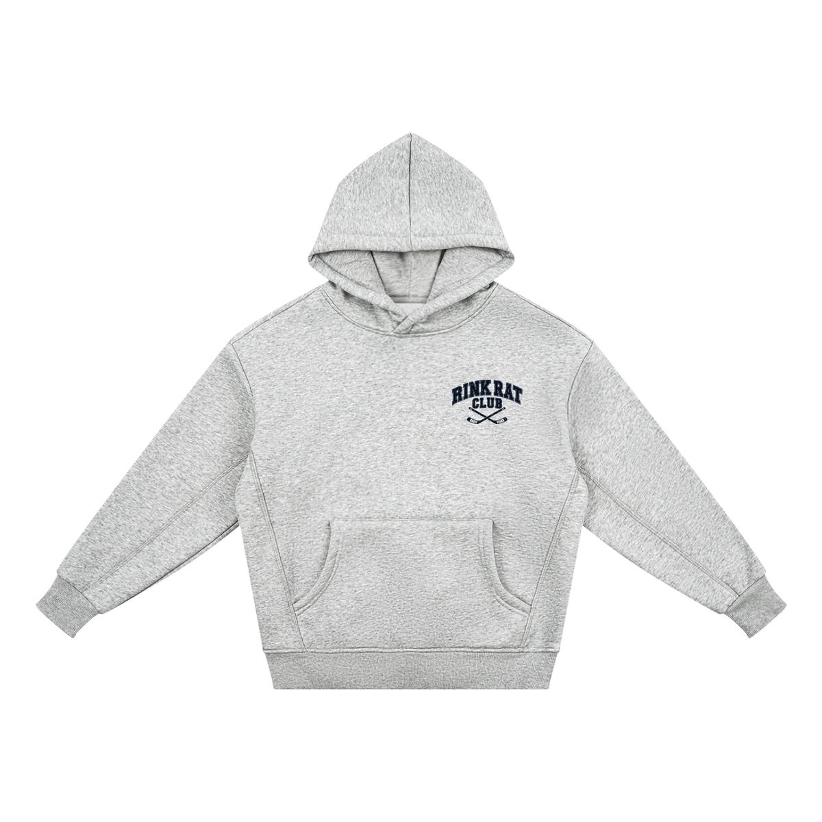 Rink Rat Club Kids Hoodie — Heather Grey