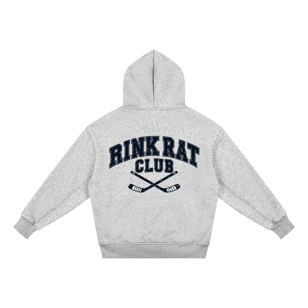 Rink Rat Club Kids Hoodie — Heather Grey