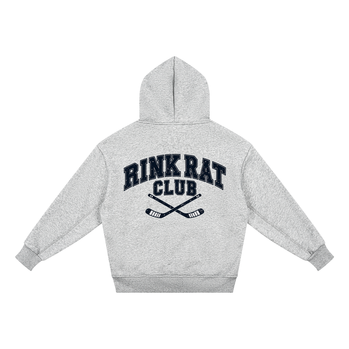 Rink Rat Club Kids Hoodie — Heather Grey