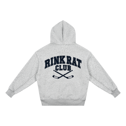 Rink Rat Club Kids Hoodie — Heather Grey