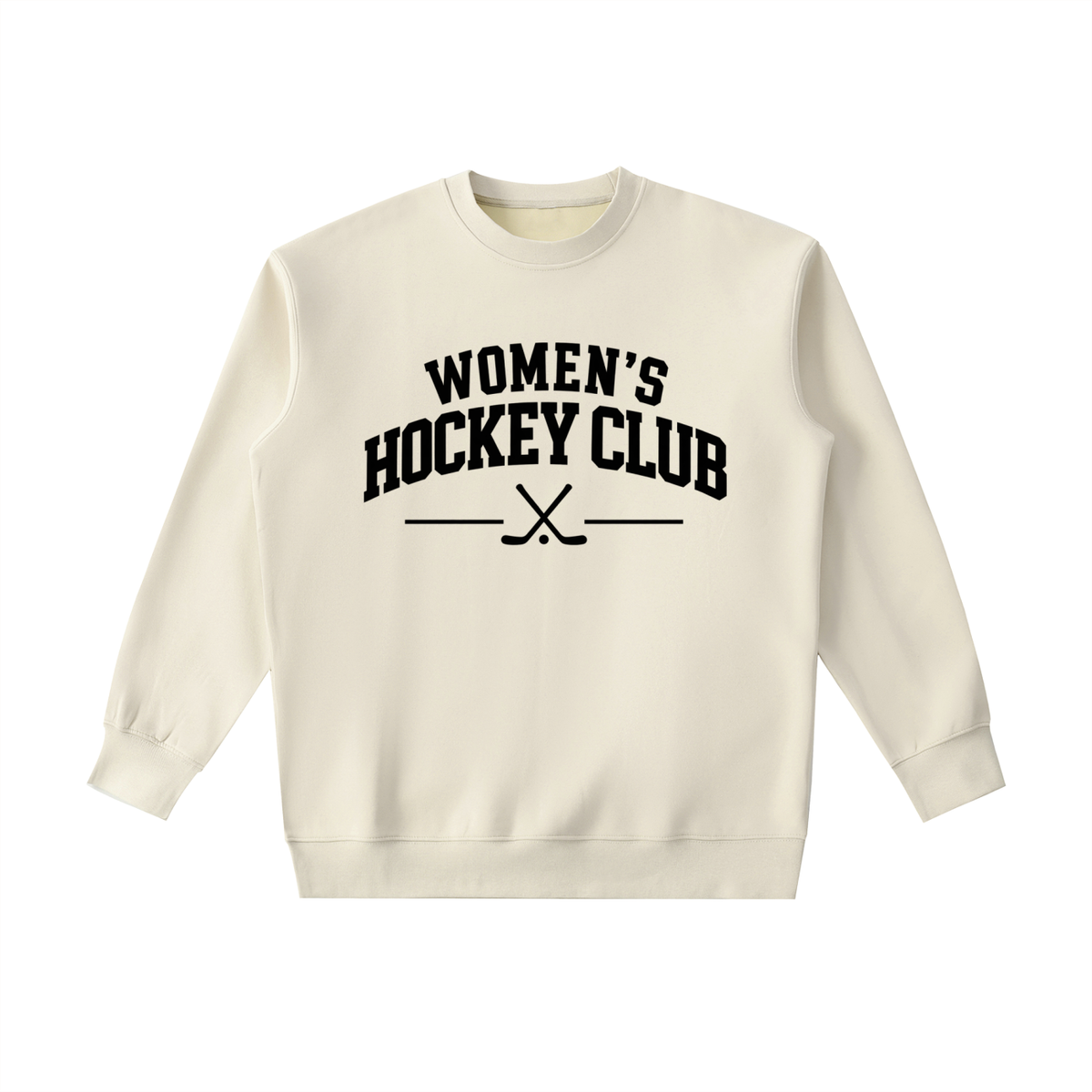 Women’s Hockey Club Heavyweight Crewneck — Camel