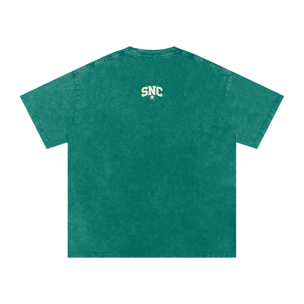 SNC Snow-Washed Youth Oversized Tee — Dark Green