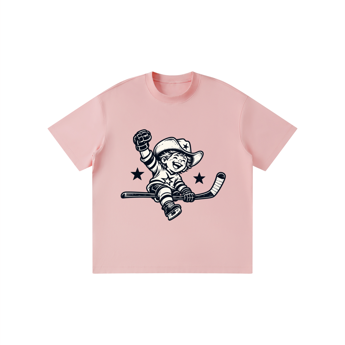 Shoot First. Celly Hard. Youth Tee — Pink