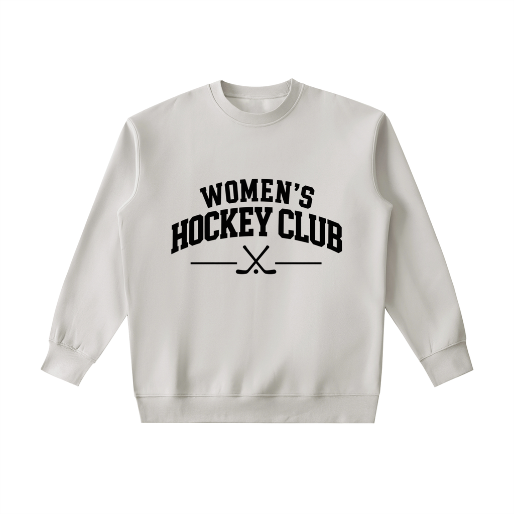 Women’s Hockey Club Heavyweight Crewneck — Grey