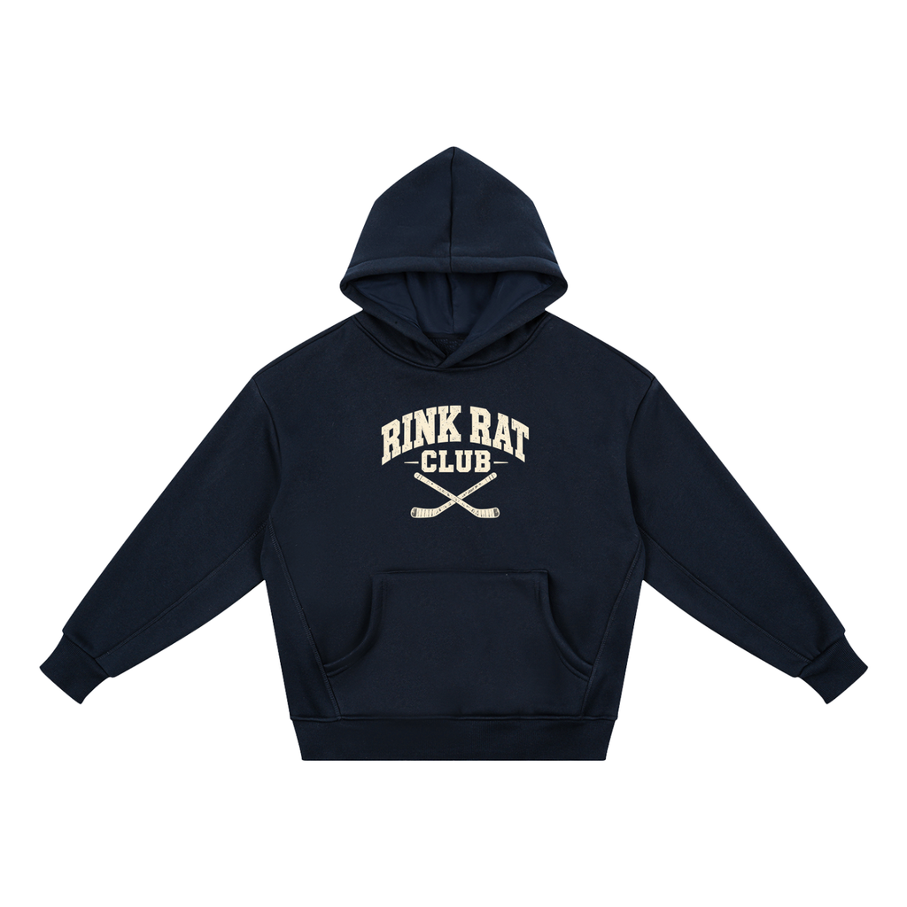 Rink Rat Club Youth Hoodie — Navy