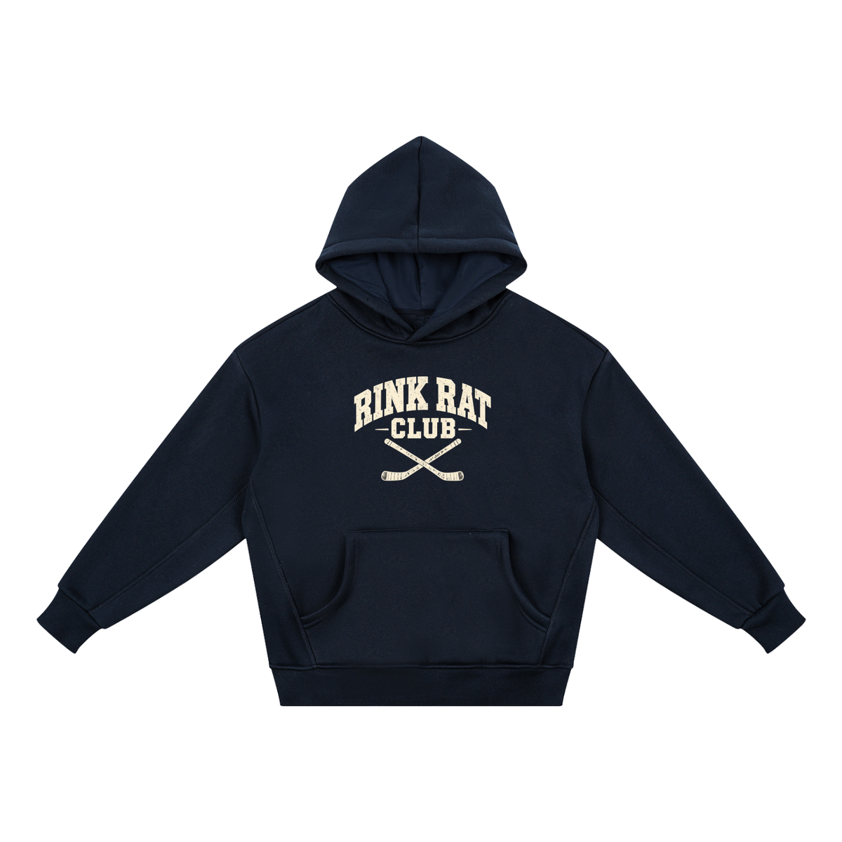Rink Rat Club Youth Hoodie — Navy